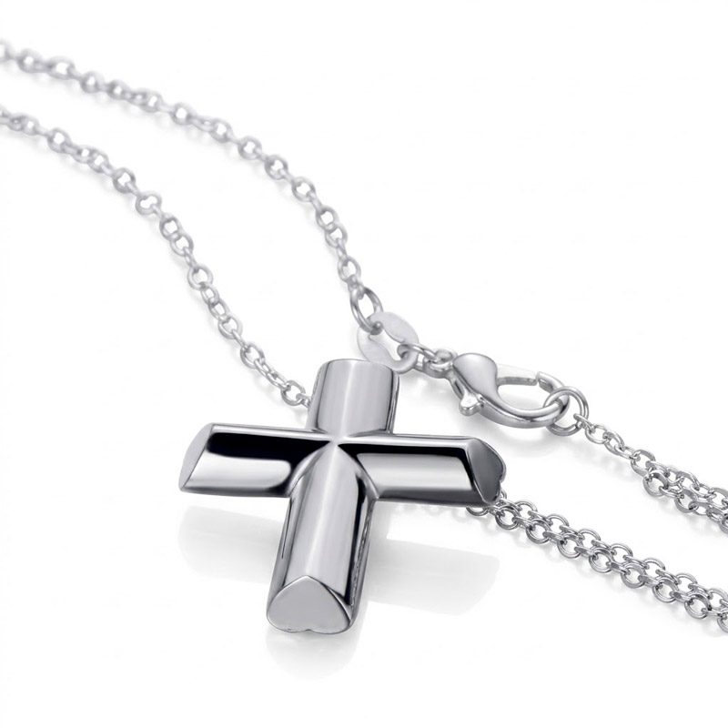 Chunky Silver Cross Necklace 925 silver sterling Chunky Silver Cross Necklace 925 silver sterling