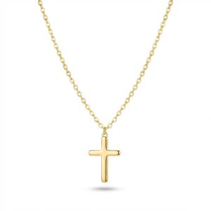 Gold Plated Stainless Steel Cross Necklace – Aeryn
