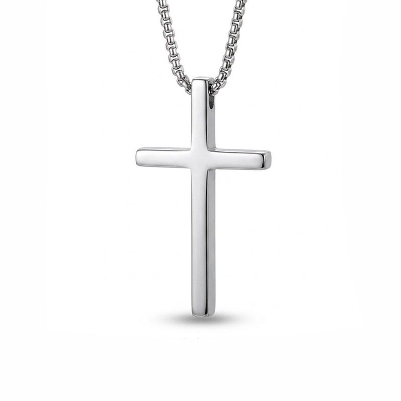 Simple Stainless Cross Necklace