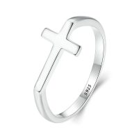 925 Cross Silver Sterling Ring