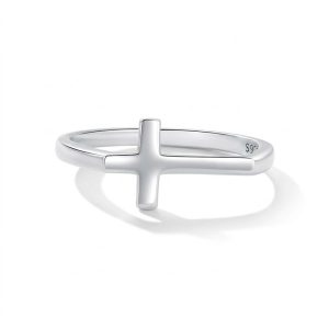 925 Cross Silver Sterling Ring