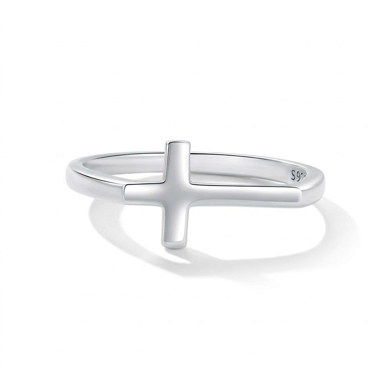 925 cross silver sterling ring 925 Cross Silver Sterling Ring