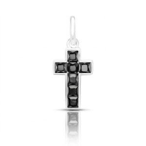 Black Cross Pendant – Onyx