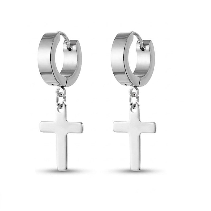 dangling cross earrings for mens dangling cross earrings for mens