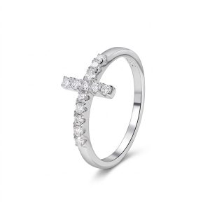 diamond cross rings for women