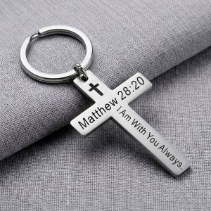 Faith Keychain verse bible cross keychain