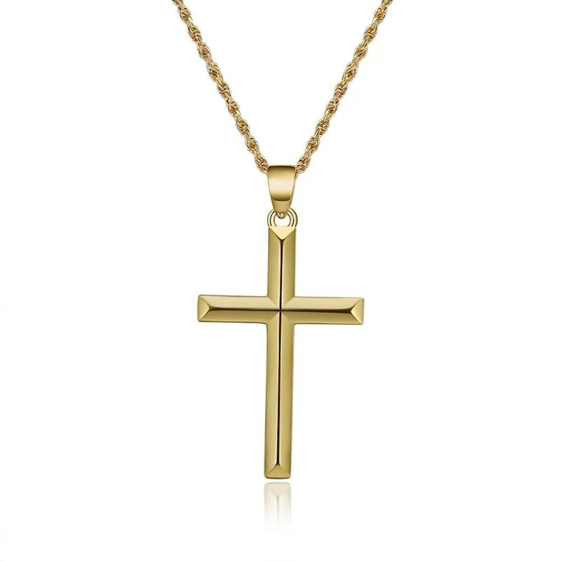 Gold Plated Cross Necklace 18k Gold Plated Cross Necklace 18k