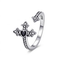 gothic cross ring ajustable cross opening ring