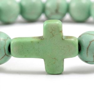 Green Aventurine Bracelet​ Cross