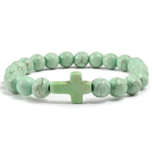 Green Aventurine Bracelet​ Cross