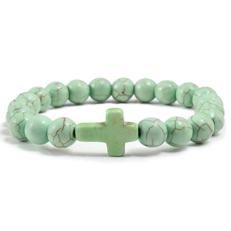 Green Aventurine Bracelet​ Cross