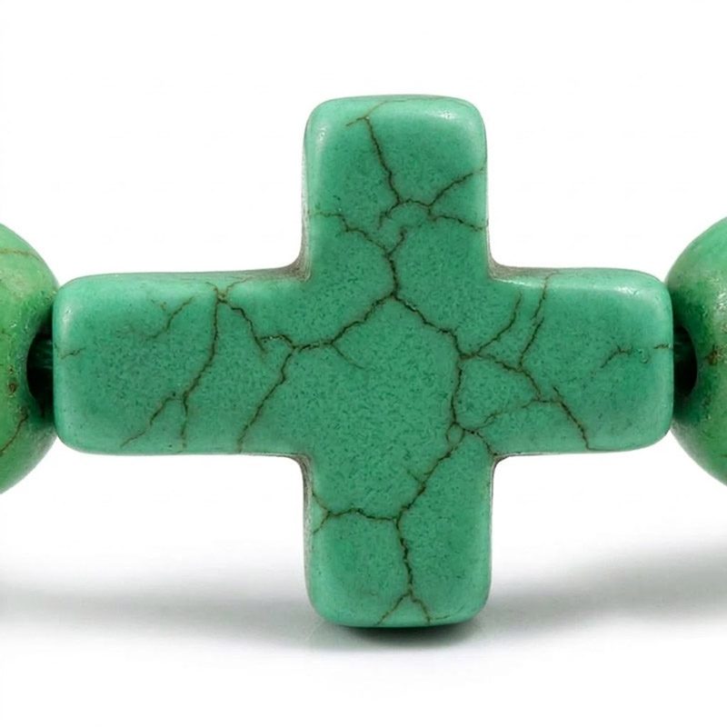 green cross bracelet kael Green Cross Bracelet
