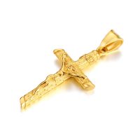 large crucifix pendant necklace for men