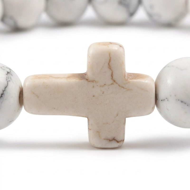 marble cross bracelet kael Marble Cross Bracelet