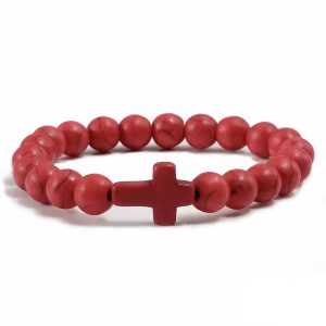 Red Cross Bracelet​ beaded