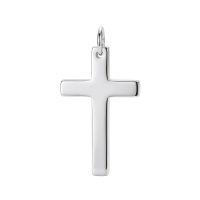 simple silver cross pendant