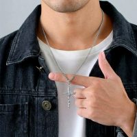 Stainless Steel Crucifix Necklace for mens