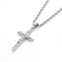 stainless steel crucifix necklace signum
