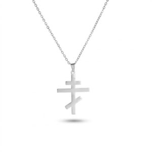 Stainless Steel Orthodox Cross Necklace – Stavra