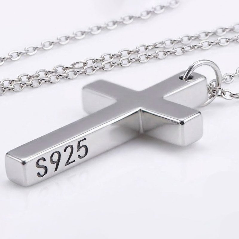 925 Sterling Silver Cross large Pendant for Mens, no chain 925 Sterling Silver Cross large Pendant for Mens, no chain