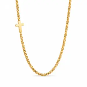 Horizontal Cross Necklace Goldâ – Verso